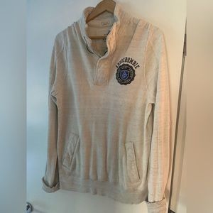 Mens xxl Abercrombie & fitch muscle sweater cream